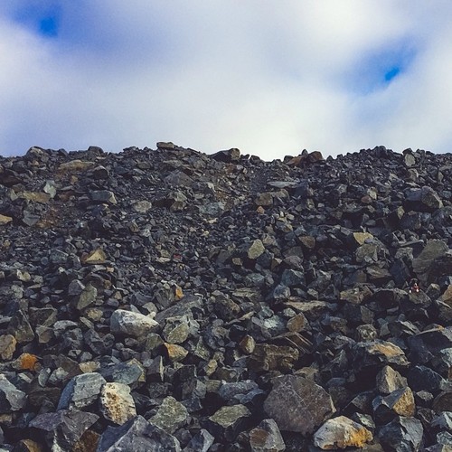 Find Momo on a wall of rocks.